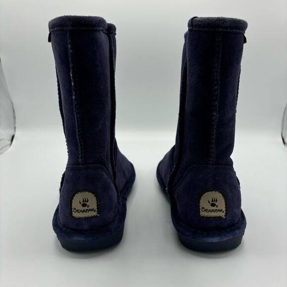 Bearpaw Emma Short 8" winter slip on boot - US women's size 6 - Dark blue - Picture 4 of 11